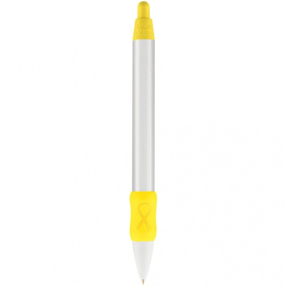 Yellow BIC Clic Stic Full Color Wide Body Grip Custom Pen - Ribbon