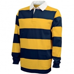 Navy/Gold Charles River Classic Embroidered Rugby Shirt