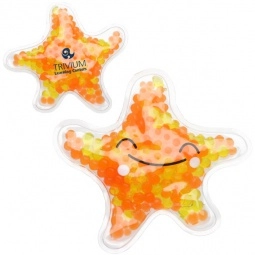 Orange/Yellow Aqua Pearls Promotional Hot/Cold Pack - Starfish