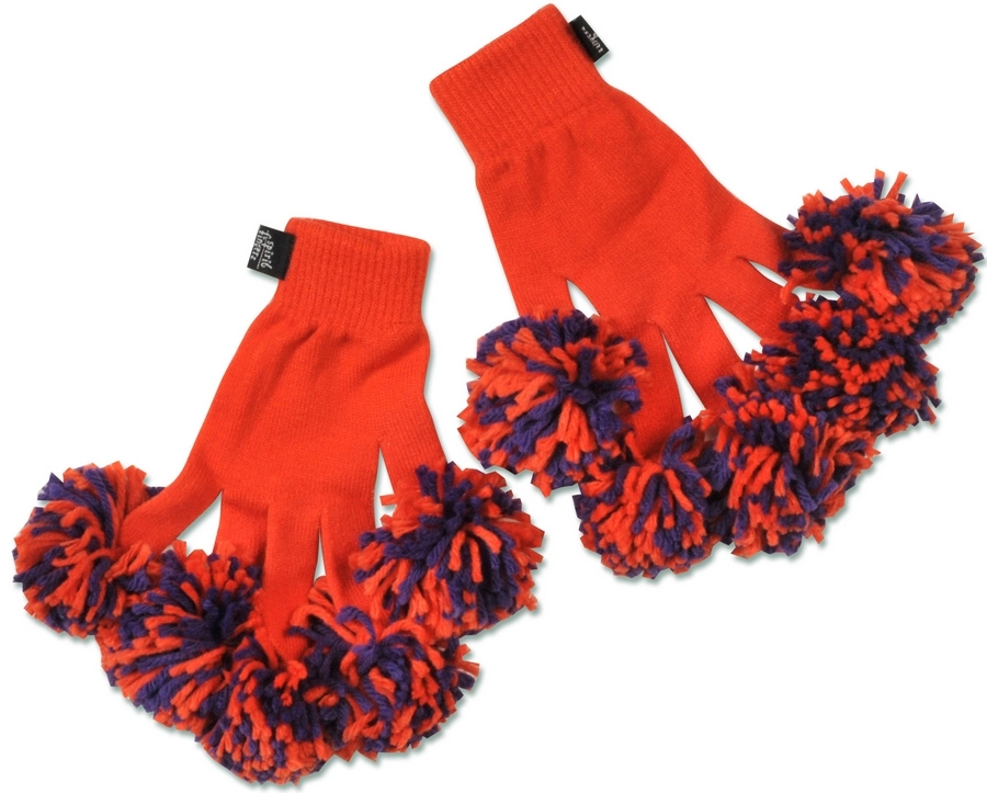 Full Color Spirit Finger Custom PomPom Gloves Promotional PomPoms