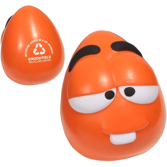 Orange Mini Wacky Mood Custom Stress Balls