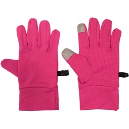 Tropical Pink Spandex Touchscreen Custom Gloves