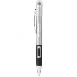 Silver Illuminated Logo Curvaceous Custom Stylus Pen