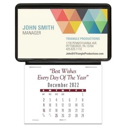 Press n' Stick Business Card Holder Calendar - Blank