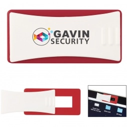 Red - Full Color Two-Tone Promotional Webcam Cover