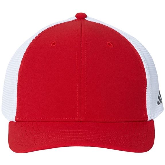 Power red - Adidas&#174; Mesh-Back Colorblocked Custom Cap