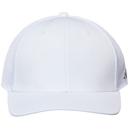 White - Adidas&#174; Mesh-Back Colorblocked Custom Cap