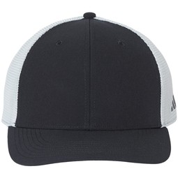 Black - Adidas&#174; Mesh-Back Colorblocked Custom Cap