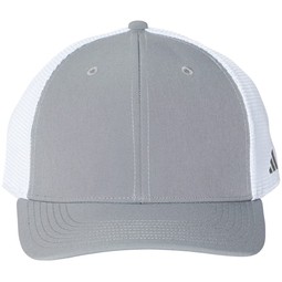 Grey - Adidas&#174; Mesh-Back Colorblocked Custom Cap