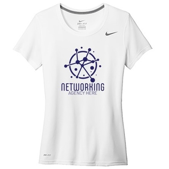 White - Nike Legend Dri-FIT Custom Tee - Women's