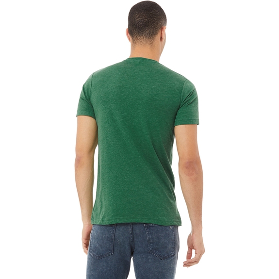 Back - Bella + Canvas CVC Jersey V-Neck Custom T-Shirt - Unisex