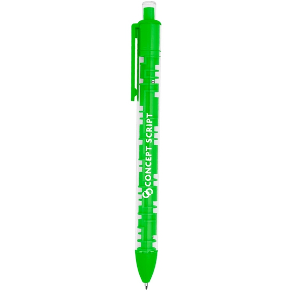 Translucent Green A-Maze Me Custom Logo Pen