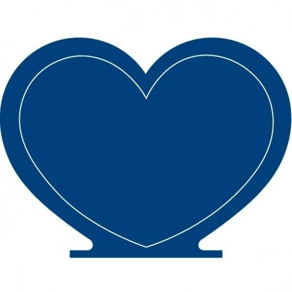 Royal Blue Press n' Stick Custom Calendar - Heart