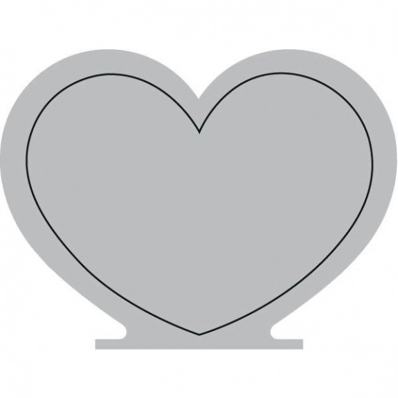 Gray Press n' Stick Custom Calendar - Heart