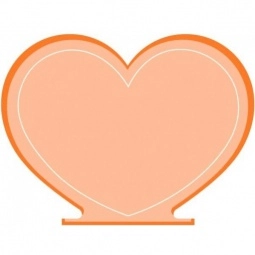 Translucent Orange Press n' Stick Custom Calendar - Heart