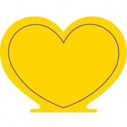 Yellow Press n' Stick Custom Calendar - Heart