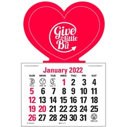 Press n' Stick Custom Calendar - Heart