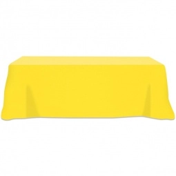 Yellow 4-Sided Custom Table Cover - 8 ft.