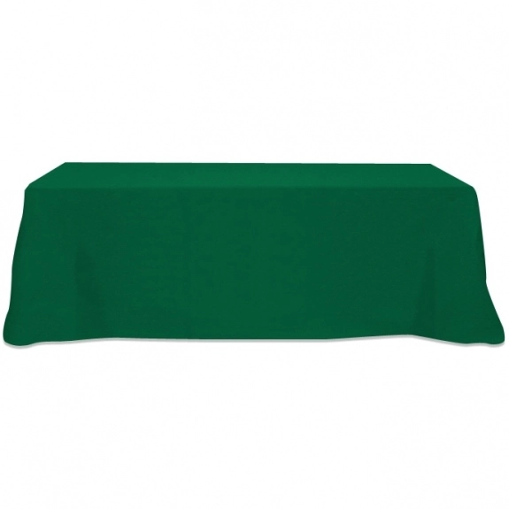 Forest Green 4-Sided Custom Table Cover - 8 ft.