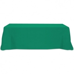 Kelly Green 4-Sided Custom Table Cover - 8 ft.