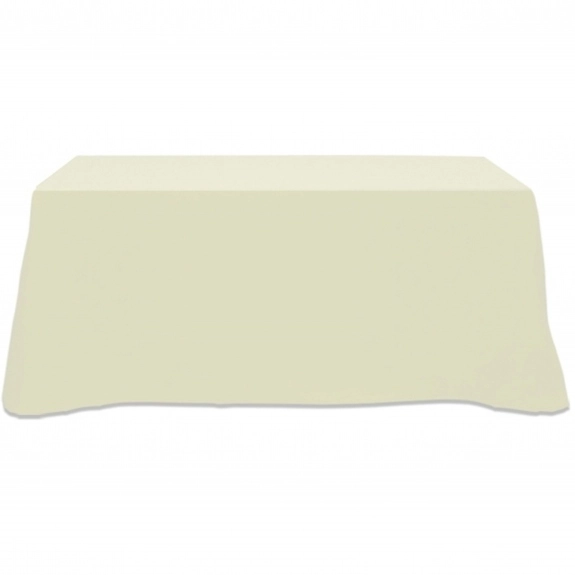 Ivory-4-Sided Custom Table Cover - 8 ft.