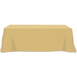 Tan 4-Sided Custom Table Cover - 8 ft.