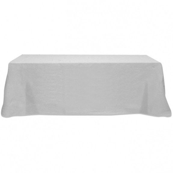 Grey 4-Sided Custom Table Cover - 8 ft.