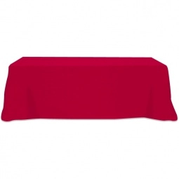 Red 4-Sided Custom Table Cover - 8 ft.
