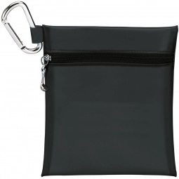 Black Large Logo Golf Tee Pouch