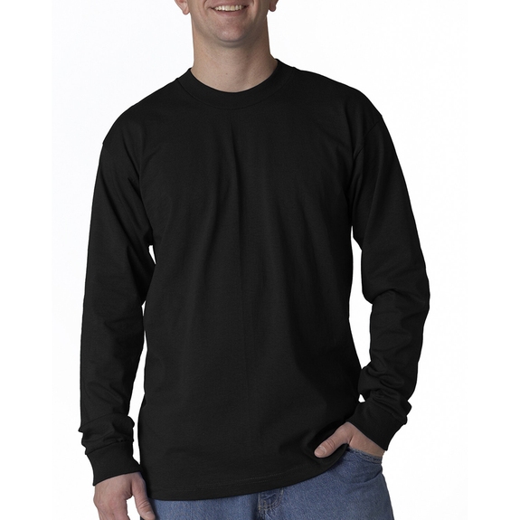 Black Bayside Union Made Long-Sleeve Custom T-Shirt - Color