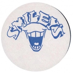 Round Pulpboard Logo Coasters - 80 pt. - 3.5" dia.