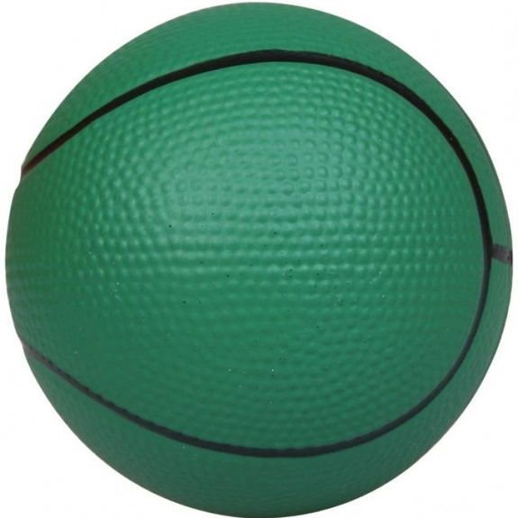 Green Basketball Promotional Stress Reliever 