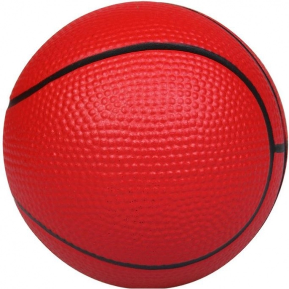 Red Basketball Promotional Stress Reliever 
