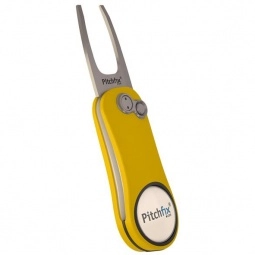 Yellow Pitchfix Switch Blade Custom Golf Divot Tool