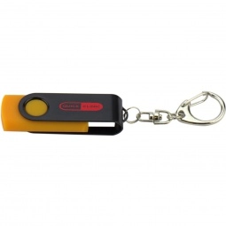 Printed Swing Custom USB Flash Drives - Optional Keychain