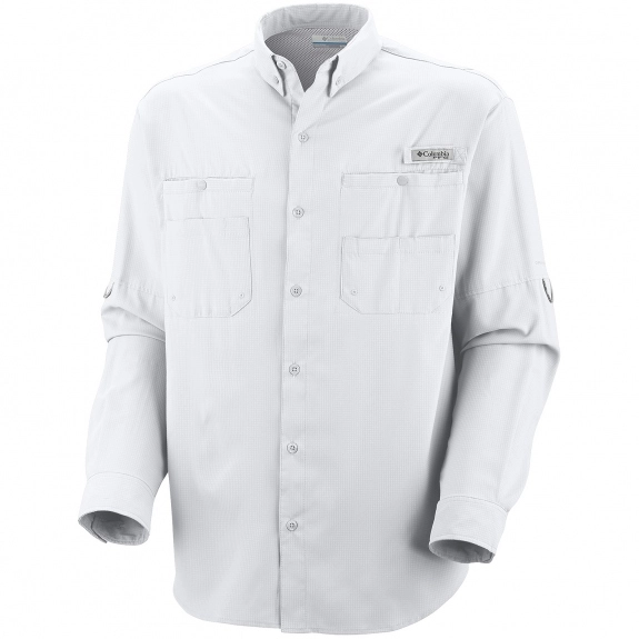 White Columbia PFG Tamiami II Long Sleeve Custom Shirts