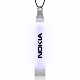 White - Neon Custom Glow Sticks w/ Lanyard