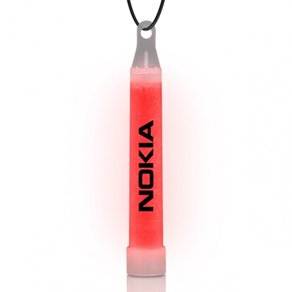 Red - Neon Custom Glow Sticks w/ Lanyard