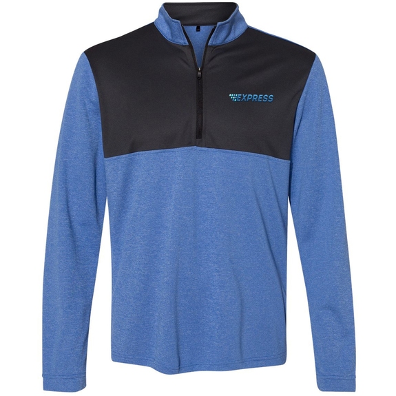 Collegiate Royal Heather/Carbon - Adidas A280 Lightweight Pullover