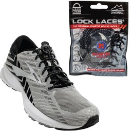 Black Lock Laces&#174; No Tie Promotional Shoelaces