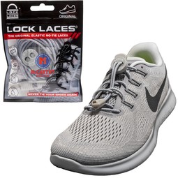 Gray Lock Laces&#174; No Tie Promotional Shoelaces