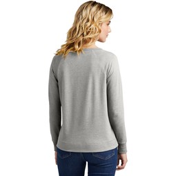 Back - District&#153; French Terry&#174; Long Sleeve Crewneck - Women's