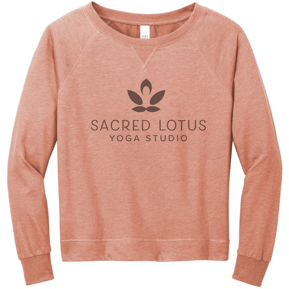 Rose Heather - District&#153; French Terry&#174; Crewneck - Women's
