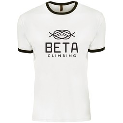 White / black - Next Level&#153; Ringer Custom T-Shirt - Unisex