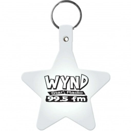 Trans. Frost Star Soft Personalized Key Tag