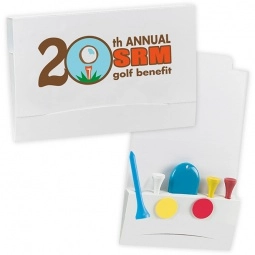 Full Color Promotional Golf Tee Packet