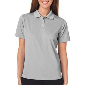 Silver UltraClub Cool & Dry Stain-Release Performance Custom Polo Shirt - W