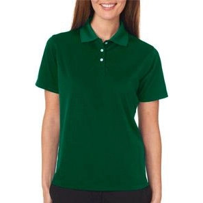Forest Green UltraClub Cool & Dry Stain-Release Performance Custom Polo Shi