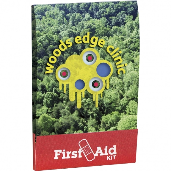 Full Color Matchbook Logo First Aid Kit - Closed