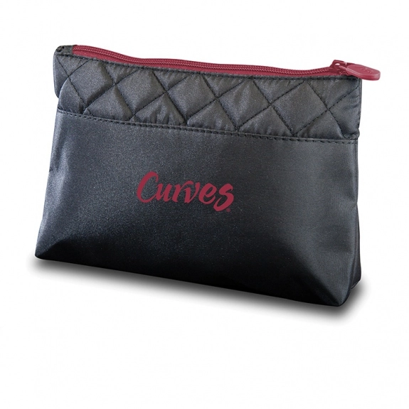 Red Let's Make-Up Promotional Cosmetic Bag